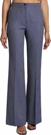 Santorelli BETH Flared Pant in Organic Cotton Denim in Marine Blue at Nordstrom, Size 4