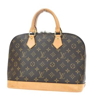Louis Vuitton Alma Monogram Canvas Brown Canvas Handbag (Pre-Owned)