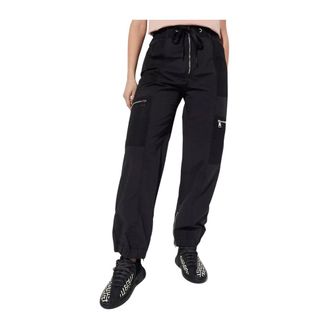 Moncler Dames, Broeken, Zwart, Maat: 2XS Nylon