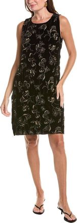 Johnny Was Tank Keyhole Silk-Blend Mini Dress