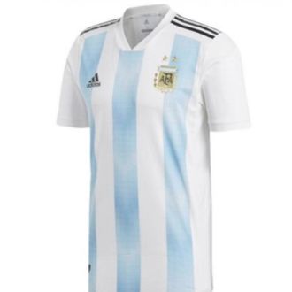 adidas Argentina 2018 Authentic Home T-Shirt White Blue BQ9329