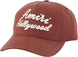 Amiri Cappellino Hollywood in tela - - Accessories - Uomo - Marrone - ONE SIZE
