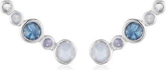 Monica Vinader Siren Ear Climbers in Silver at Nordstrom