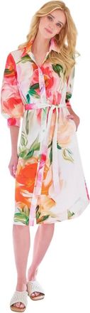 Finley Clementine Midi Dress In Peony Floral