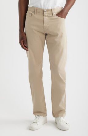 AG - Adriano Goldschmied Prot&eacute;g&eacute; SUD Straight Leg Pants in Lt Beige at Nordstrom, Size 31 X 32