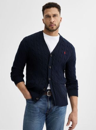 Polo Ralph Lauren Polo Shirt Ralph Lauren - Mens Twisted cable cardigan
