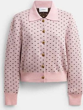 Coach Shrunken Heart Cardigan
