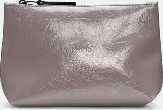 Rains Womens Rains Cosmetic Bag - 194 Cinder Glaze - Silver - Size: ONE size