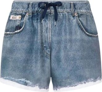Moschino Geprinte nylon zwemboxers - Heren - Strandmode - Blauw - L - Nylon - Badmode