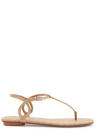 Aquazzura Aquazzura Almost Bare Woven Sandals - Cream - 41 (IT41 / UK8)