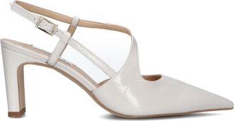 Notre-V Schoenen, Dames, Wit, 38 EU, Leer, Elegante Zomersandalen