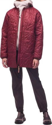 Indyeva Vadderad Long Sleeve Jacket In Vino