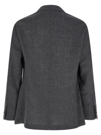 Brunello Cucinelli Mens Gray Wool Blazer Clothing