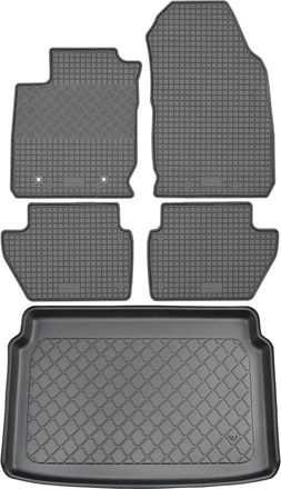 OEM Juego De Alfombrillas De Goma Para Coche Y Alfombrilla Para Maletero Para Ford Ecosport Iii Suv (5 Puertas) A Partir De Febrero De 2018