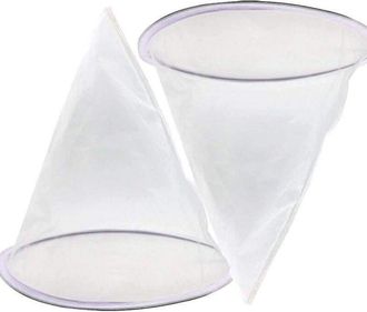 OEM Juego De 2 Filtros De Miel Con Filtro C&oacute;nico De Nailon Y Anillo Met&aacute;lico Para Apicultura Y Extracci&oacute;n De Miel