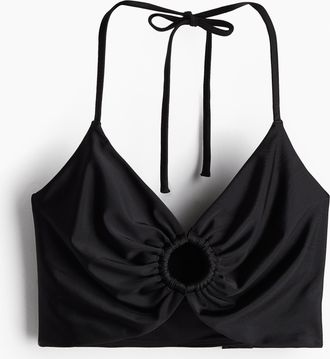 H&M Badetop mit Neckholder - Schwarz