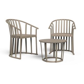 Resol Raff Fauteuil-table Int&eacute;rieur, Ext&eacute;rieur Set 2+1 Sable