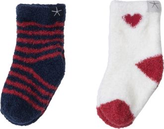 Barefoot Dreams 2-Pack Socks in Marine-Scarlet at Nordstrom