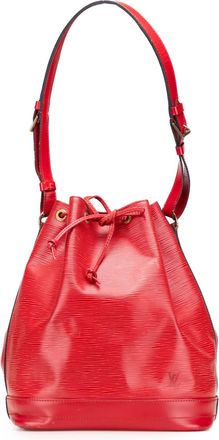 Louis Vuitton Pre-owned Womens Noe Bucket Bag Drawstring - Red Leather - One Size