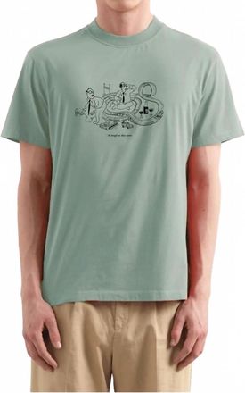 Edmmond Studios Scalextric Print Tee In Sage Green