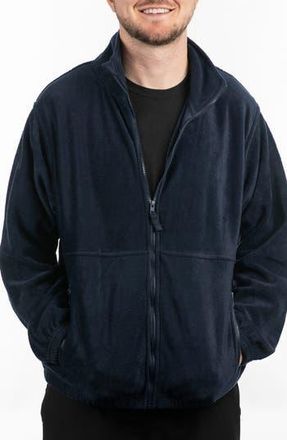 Burnside Polar Fleece Full Zip Jacket in Navy at Nordstrom Rack, Size Small