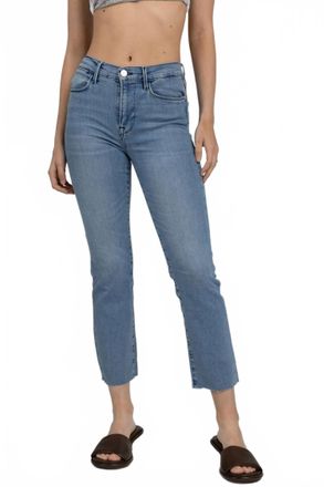 Frame Denim Le High Straight Raw After Jean In Yorba