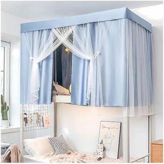 OEM Cortinas Con Dosel Para Dormitorio De Estudiantes, 4 Esquinas, Barras Apiladas, Dosel Doble Para Litera