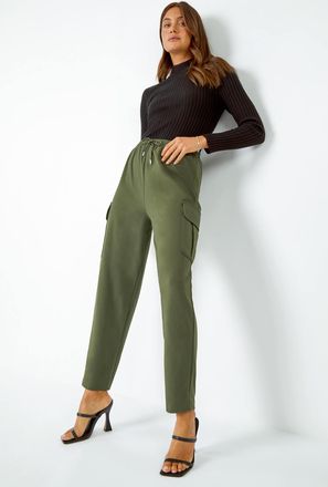 Roman Cargo Tie Waist Stretch Jogger