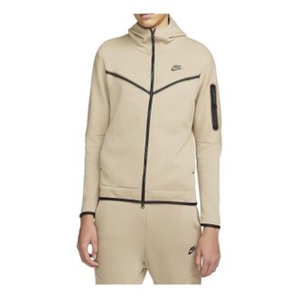 Nike Sportswear Tech Fleece Full-Zip Hoodie Khaki Black CU4489-247