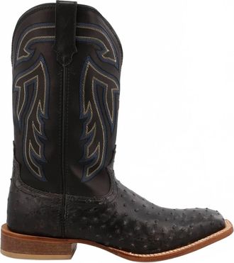 Ariat Mens Twisted X Ostrich Boots In Black