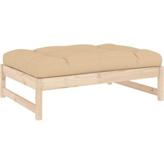 vidaXL Vidaxl - Garden Footstool 120x80 cm Solid Wood Pine
