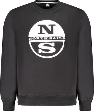 North Sails Sweatshirt met lange mouwen - Heren - Sweatshirts - Zwart - XL - Katoen - Hoodies & sweatvesten
