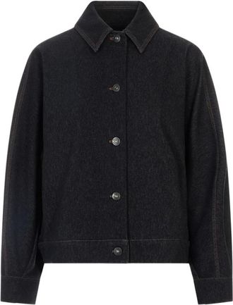 Max Mara Mxp Nettare Overshirt - female - Max Mara - Denim Jackets - Blue - L - Jackets