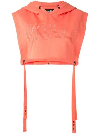 Haculla Signature cropped hoodie - women - Cotton - M - Orange