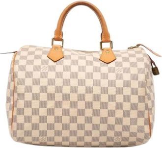 Louis Vuitton Pre-owned Handbags, female, White, Size: ONE SIZE Pre-owned Fabric Travel Bag