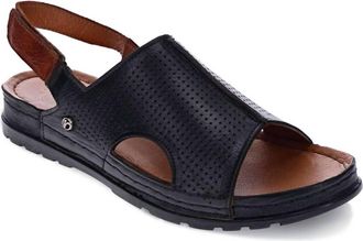 Revere Comfort Shoes Womens Tivoli Sandals In Black/tan