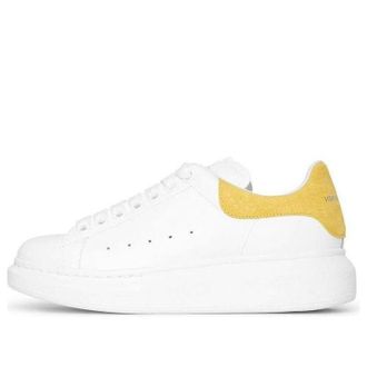 Alexander McQueen (WMNS) Alexander McQueen Oversized Sneaker Yellow Embossed Suede Crocodile 650788WHZ4K9718