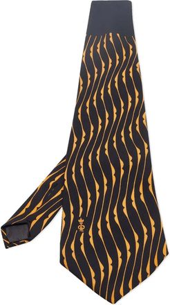 Lanvin Cravatta con stampa - Nero