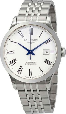 Longines Record Automatic White Dial Mens Watch L28214116