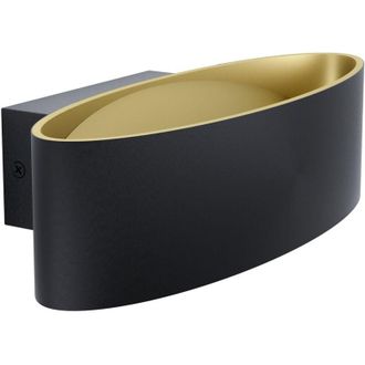 Eglo Eglo - Applique Minimal Maccacari Alluminio Nero Luce Led Integrato 10W