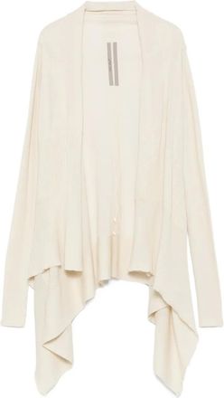 Rick Owens Cardigan asimmetrico a coste - Toni neutri