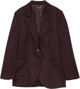 Victoria Beckham Jassen, Dames, Bruin, M, Wol, Katherine Jacket