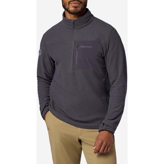 Marmot AirFleece Half Zip Pullover in Blackened at Nordstrom, Size Xx-Large