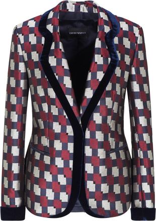Emporio Armani Printed Single-Breasted Jacket
