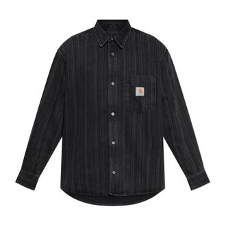 Carhartt Work in Progress Denim shirt Rylan - Heren - Spijkeroverhemden - Zwart - XL - Denim - Overhemden