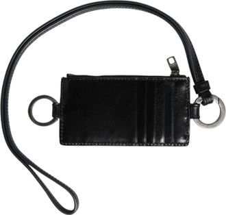 Dolce & Gabbana Leren Kaart Houder met Lanyard