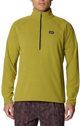 Mountain Hardwear Summit Grid Half-Zip in Bright Fatigue at Nordstrom, Size Xx-Large