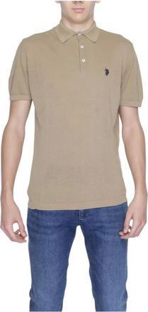 U.S.Polo Association Hombre, Camisetas, Beige, Talla: L