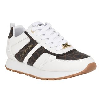 Calvin Klein Womens Carlla Sneaker, Brown Multi 200, 4.5 UK