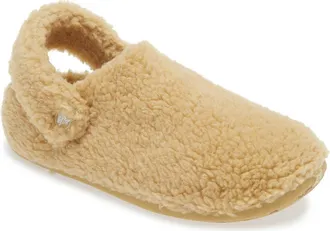 Crocs Classic Cozzzy Faux Fur Slipper Clog in Wht at Nordstrom, Size 5